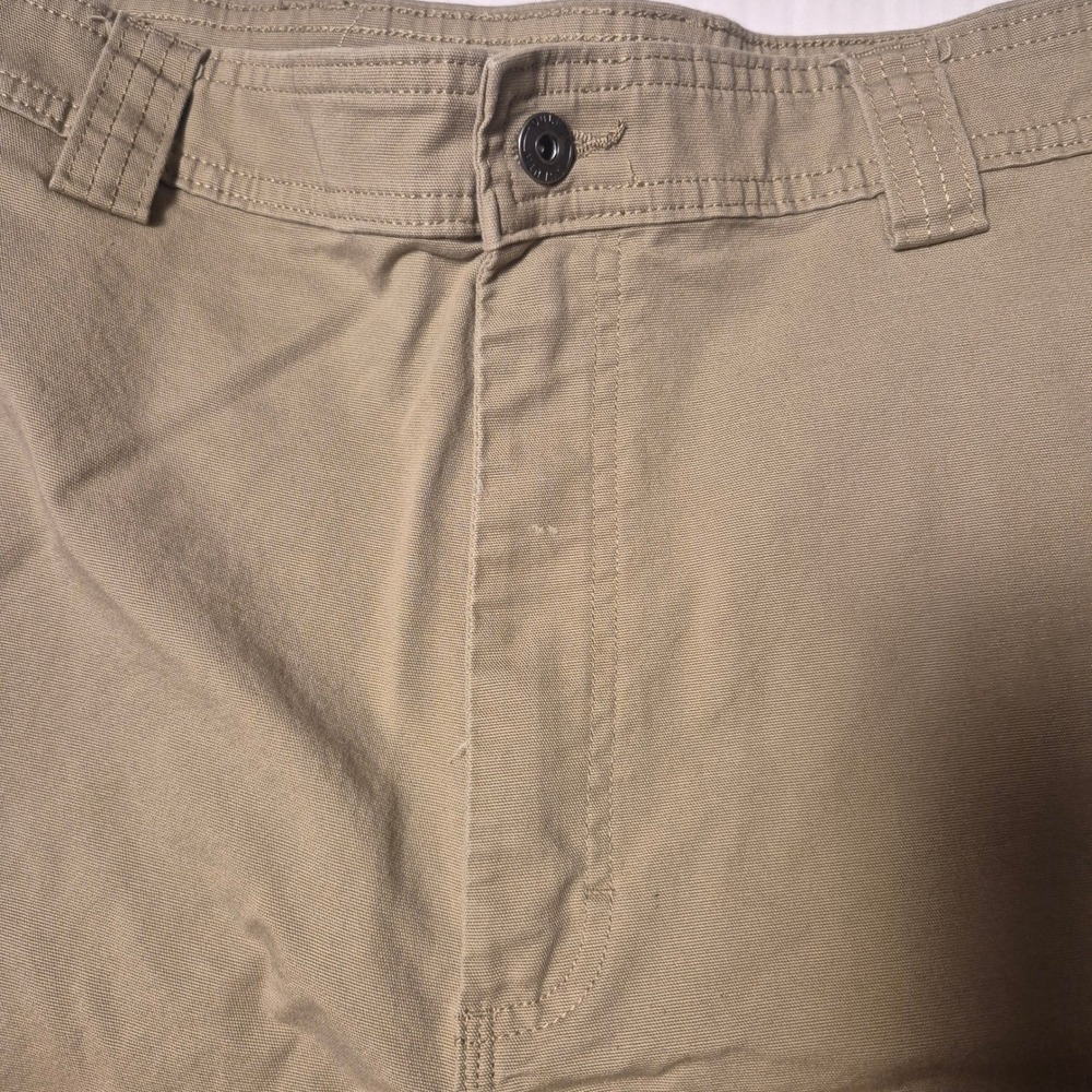 Duluth Trading Flex Fire Hose Cargo Shorts Mens 44 Khaki Utility Work - Picture 3 of 11